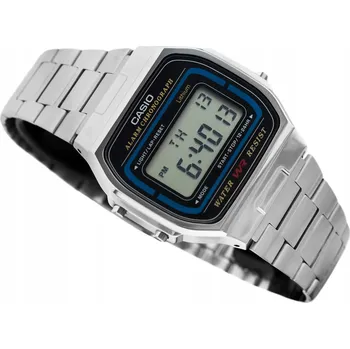 Hodinky Stříbrné hodinky Casio Vintage A164WA-1VES se stopkami