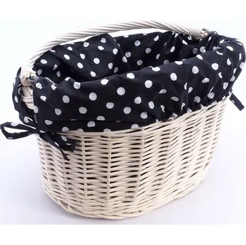 Košík na láhev Přední košík na kolo s háky, bílý