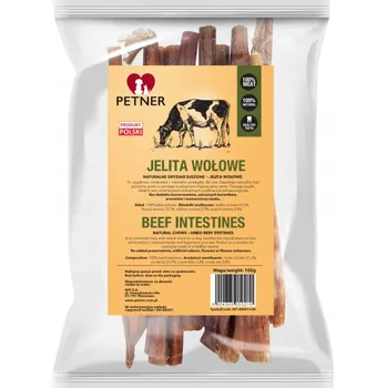 Pamlsek pro psa Petner Hovězí střeva - přírodní žvýkací pamlsek 100g