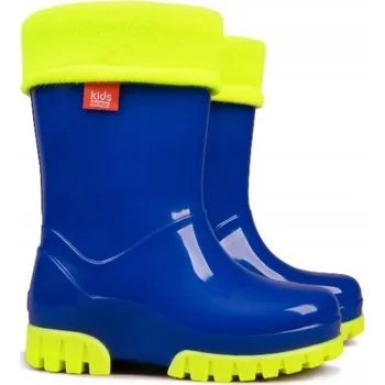 Dívčí holínky Dětské zateplené Holínky FLUO Demar 30/31