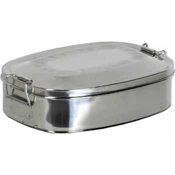 Kempingové nádobí Nerezový jídelní box, Basic Nature, 0,45 L
