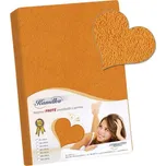 Bellatex Prostěradlo froté světlá oranžová, rozměr 200x220 cm