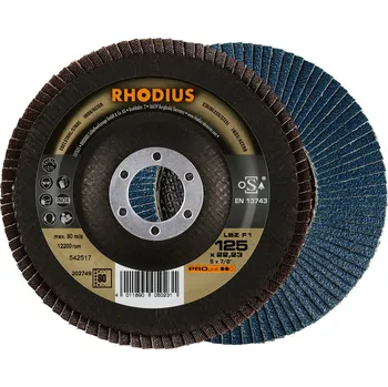 Brusný kotouč Rhodius 202749 | Brusný lamelový kotouč LSZ F1 PRO line / 125x22,23 - K80