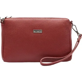 Kabelka Malá tříoddílová kožená červená crossbody kabelka Mia More no. 42