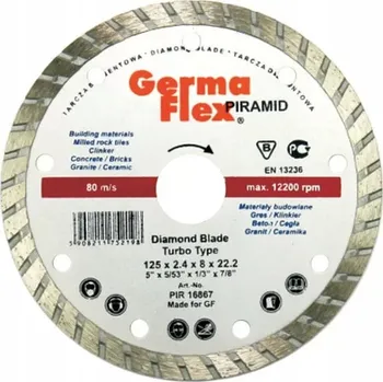 Řezný kotouč Diamantový kotouč turbo Piramid Turbo 115x2,4x8x22