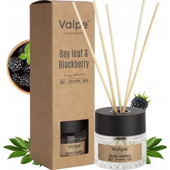 Aroma difuzér Patyczki Zapachowe Difuzér Odświeżacz Jeżyna Bobkový List Do 7 týdnů 50 ml