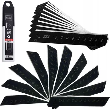 Pracovní nůž NÁHRADNÍ ČEPELE DO ŘEZACÍHO NOŽE NA TAPETY 10 Ks SILNÉ A TLUSTÉ 0,5 mm