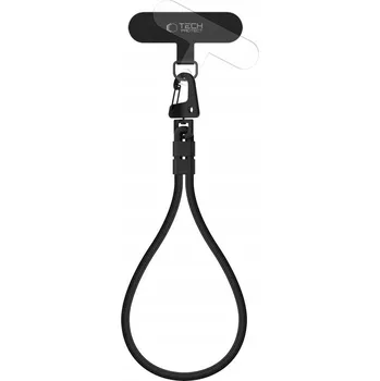 Šňůrka na telefon plast černá