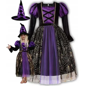 Karnevalový kostým Kostým kostým šaty čarodějnice víla na Halloweenský ples 110 116