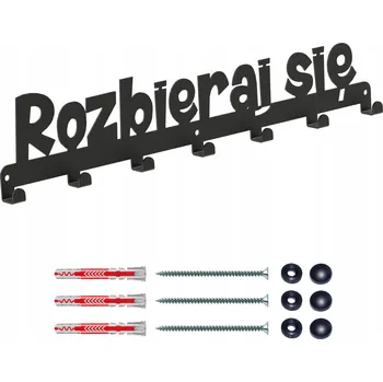 Věšák Šatní ramínko kovový Domer černý