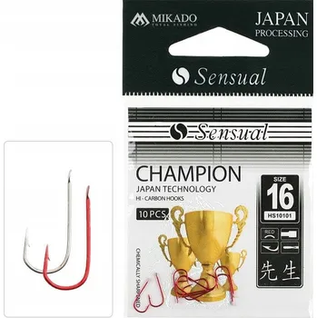 Rybářský háček Háčky zemní, splávkové, s otřepem Mikado Sensual Champion 10 ks