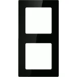 Dvojitý rámeček pro vypínače Avatto (černý)