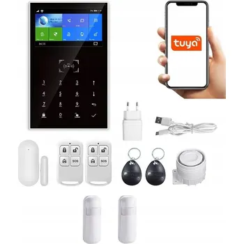 IP kamera BEZDRÁTOVÝ LCD ALARM 4.3' GSM WiFi TUYA SMART V POLŠTINĚ + 2xPIR