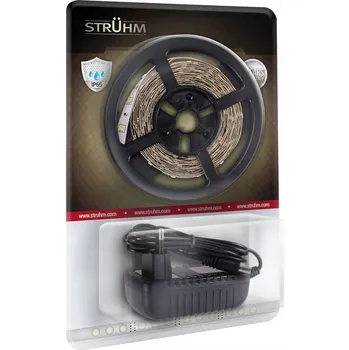 LED páska LED pásek Struhm 300 SMD LED 5 m IP65 teplá bílá s napájecím zdrojem