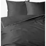 Sada povlečení Detexpol hladké šedé saténové 200x220 cm