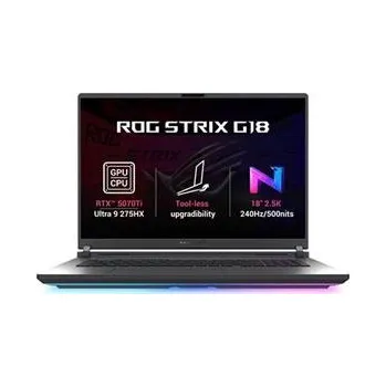Notebook ASUS ROG Strix G18 - Ultra 9 Processor 275HX/32GB/1TB SSD/RTX 5070 Ti 12GB/18"/2,5K/IPS/2y PUR/bez OS/šedá