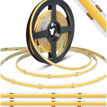 LED páska LED pásek COB 320 LED/m 8W/m 24V teplá bílá 3000K IP20 CRI>90 šířka 8mm, 1m