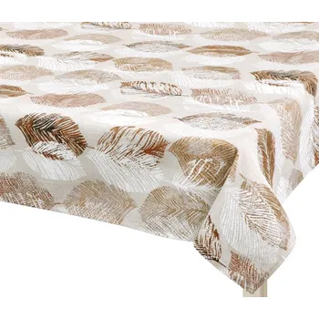 ubrus Bellatex Ubrus EMA Listy béžová, hnědá, rozměr 50x50 cm