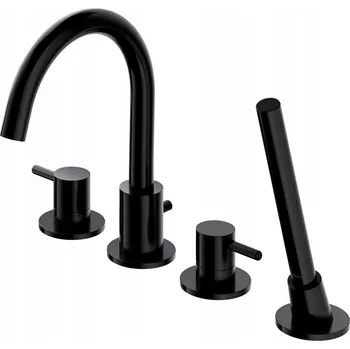 Vodovodní baterie Dvouúchytová vanová a sprchová baterie na okraj vany Omnires černá