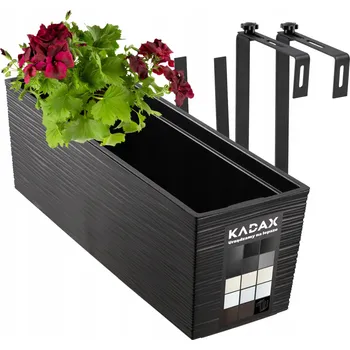 Květináč Květináč plast černý Kadax 56 cm x 56 x 19 cm
