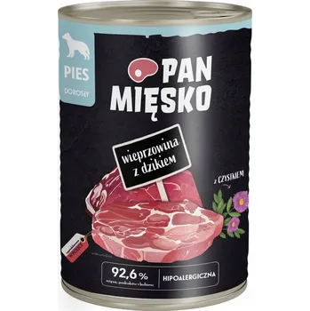 Krmivo pro psa Pan Mięsko Krmivo mokré krmivo pro psy Vepřové s divočákem (dospělý pes) 400g