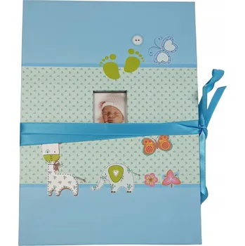 Fotoalbum Album pro miminko jezevčík harmonika na 10 fotografií, modrý