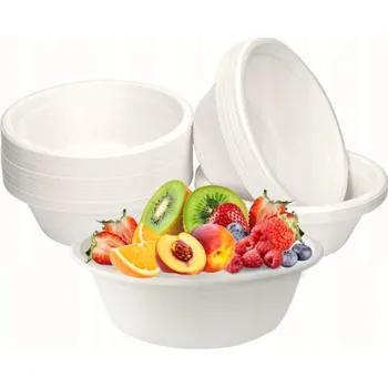 Jednorázové nádobí Ekologické misky na jedno použití 350 ml 50 ks
