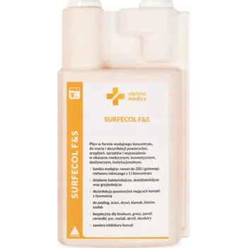 Dezinfekce Surfecol F&S tekutý prostředek na mytí a dezinfekci povrchů, výtěžnost 200 litrů