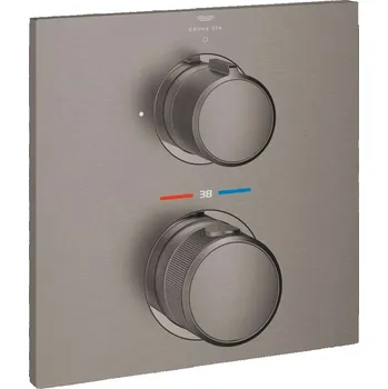 Vodovodní baterie GROHE - Allure Termostatická sprchová baterie pod omítku, kartáčovaný Hard Graphite 19380AL2