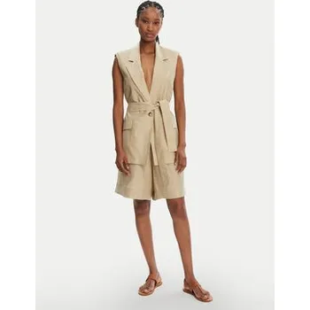 Pánské kraťasy KAOS Šortky z materiálu RP1MR069 Béžová Regular Fit 40