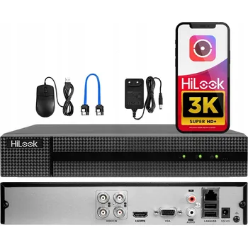 IP kamera Záznamové zařízení DVR-204Q-M1 HiLook od Hikvision, až 5 Mpx pro kamery AHD, TVI, CVI