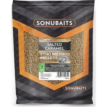 Nástraha Pelety Sonubaits Stiki Method Pellets 4mm Slaný Karamel 650g