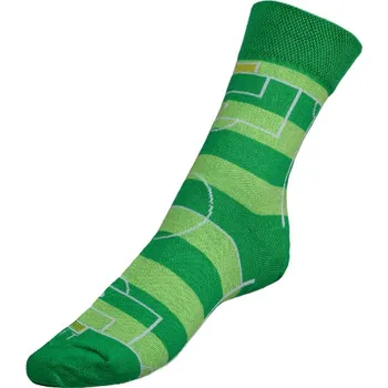 Dámské ponožky Bellatex Ponožky Fotbal 2 zelená, rozměr 35-38