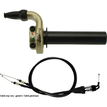 Nářadí na motocykly Sada škrticí klapky DOMINO KRE s kabely Zlatá 2H844884