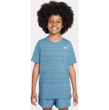 Chlapecké tričko Nike Dri-FIT Miler Big Kids' (Boys') Training Top Smokey Blue 9-10 let