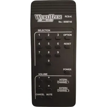 Dálkový ovladač WURLITZER RCS-K, 0059745, I84, K99, ONE MORE TIME CD Jukebox - kompatibilní značkový dálkový ovladač General
