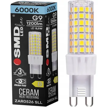 Žárovka LED žárovka G9 8,5W 1200lm STUDENÁ BÍLÁ Bez blikání, halogenová, jednoduchá