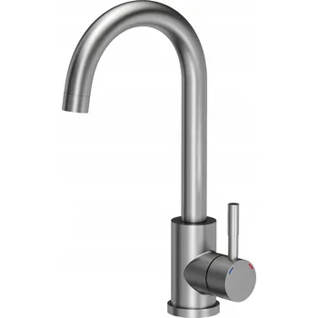 Vodovodní baterie Kuchyňská stojánková baterie Quadron Kate stříbrná