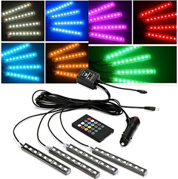 Osvětlení interiéru vozidel RGB OSVĚTLENÍ INTERIÉRU KABINY ULTRA LED + DÁLKOVÉ OVLÁDÁNÍ
