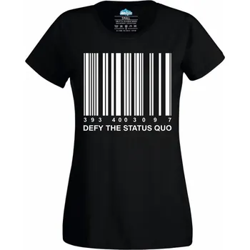 Dámské tričko Vzepři se systému Defy the status quo (Velikost: 4XL, Barva: Černá)