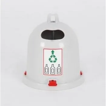 autíčko Bruder 43755 kontejner na tříděný odpad šedý