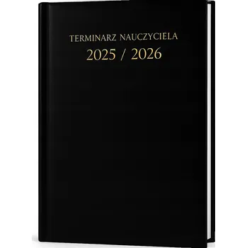 Kalendář ČERNÝ KALENDÁŘ A5 PRO UČITELE školní rok 2025/2026 KNIŽNÍ PLÁNOVAČ