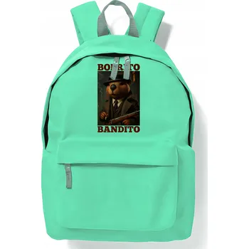 Městský batoh Školní batoh jednokomorový Funandstyle vícebarevný, zelený 18 l