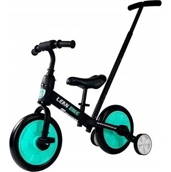 Dětská tříkolka Tříkolka LEAN BIKE 3v1 Běhací tříkolka na pedály černá mátová