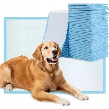 toaleta pro psa HYGIENICKÉ PODLOŽKY absorpční PODLOŽKY PRO PSA výcvik L 60x60cm 40 kusů