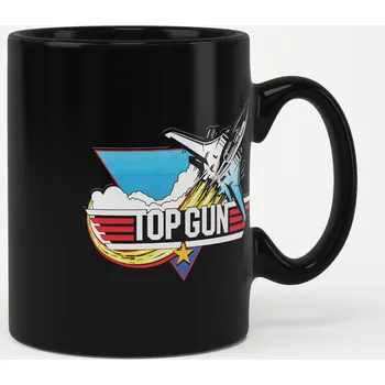 porcelánový hrnek Top Gun - Fighter Patch černý 315 ml