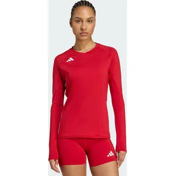 Pánské tričko ADIDAS Volejbalový dres s dlouhým rukávem HILO 2XL ČERVENÁ