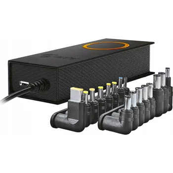 Vrták Univerzální napájecí adaptér Solight 90 W s 16 koncovkami a USB-A