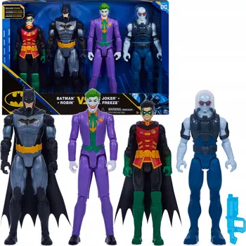 Figurka Sada figurek 4 ks DC Batman a Robin proti Jokerovi a panu Freeze 30 cm