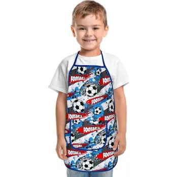 Kuchyňská zástěra Bellatex Dětská zástěrka Fotbal, rozměr 37 x 47 cm, pro děti ve věku 3 - 5 let